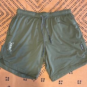 Military Green ASRV 5” lined shorts